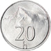 Münze, Slowakei, 20 Halierov, 2001, Kremnica, VZ, Aluminium, KM:18