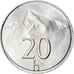 Moneta, Slovacchia, 20 Halierov, 2001, Kremnica, SPL-, Alluminio, KM:18