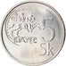 Moneda, Eslovaquia, 5 Koruna, 2007, Kremnica, EBC, Níquel chapado en acero
