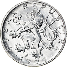 Coin, Czech Republic, 50 Haleru, 1997, AU(55-58), Aluminum, KM:3.1