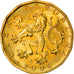 Coin, Czech Republic, 20 Korun, 2004, AU(55-58), Brass plated steel, KM:5