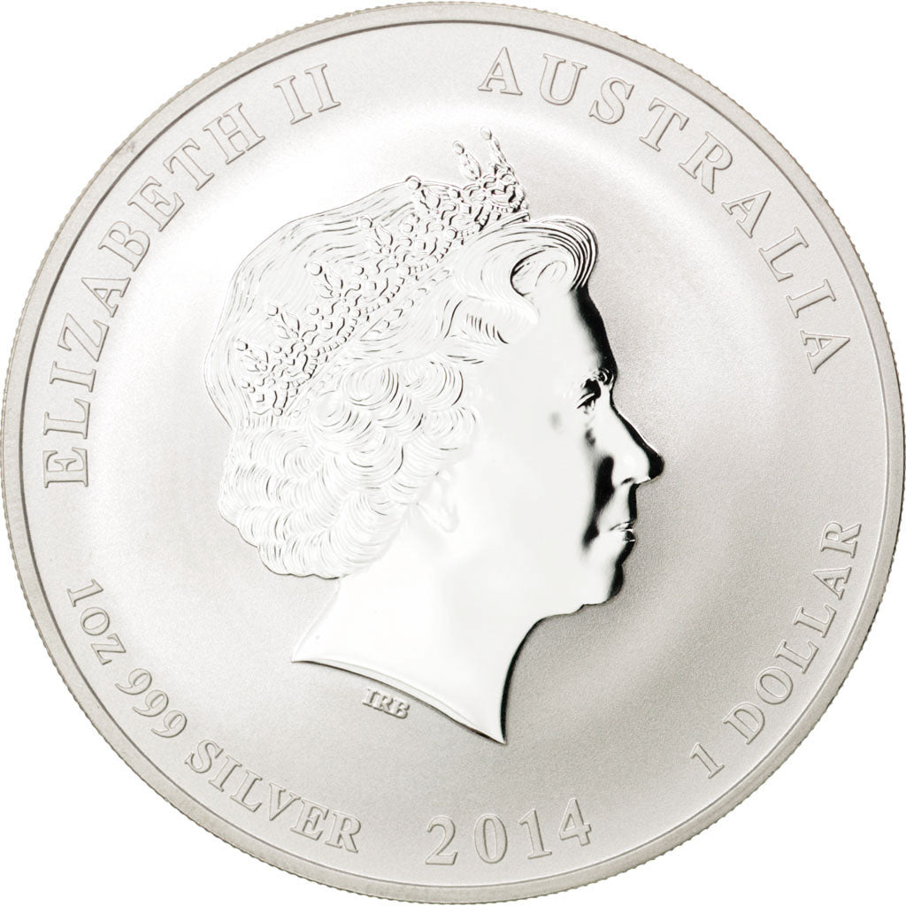 Coin, Australia, Elizabeth II, Dollar, 2014, MS(65-70), Silver, KM:2111