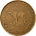 Coin, Macedonia, Denar, 2001, EF(40-45), Brass, KM:2