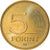 Coin, Hungary, 5 Forint, 2010, Budapest, AU(55-58), Nickel-brass, KM:694