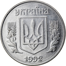 Münze, Ukraine, 5 Kopiyok, 1992, SS, Stainless Steel, KM:7