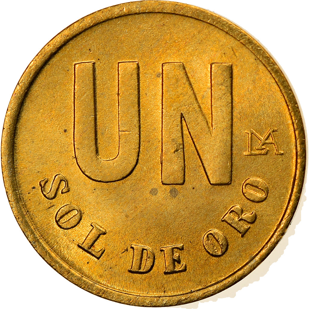 Coin, Peru, Sol, 1979, Lima, AU(55-58), Brass, KM:266.2