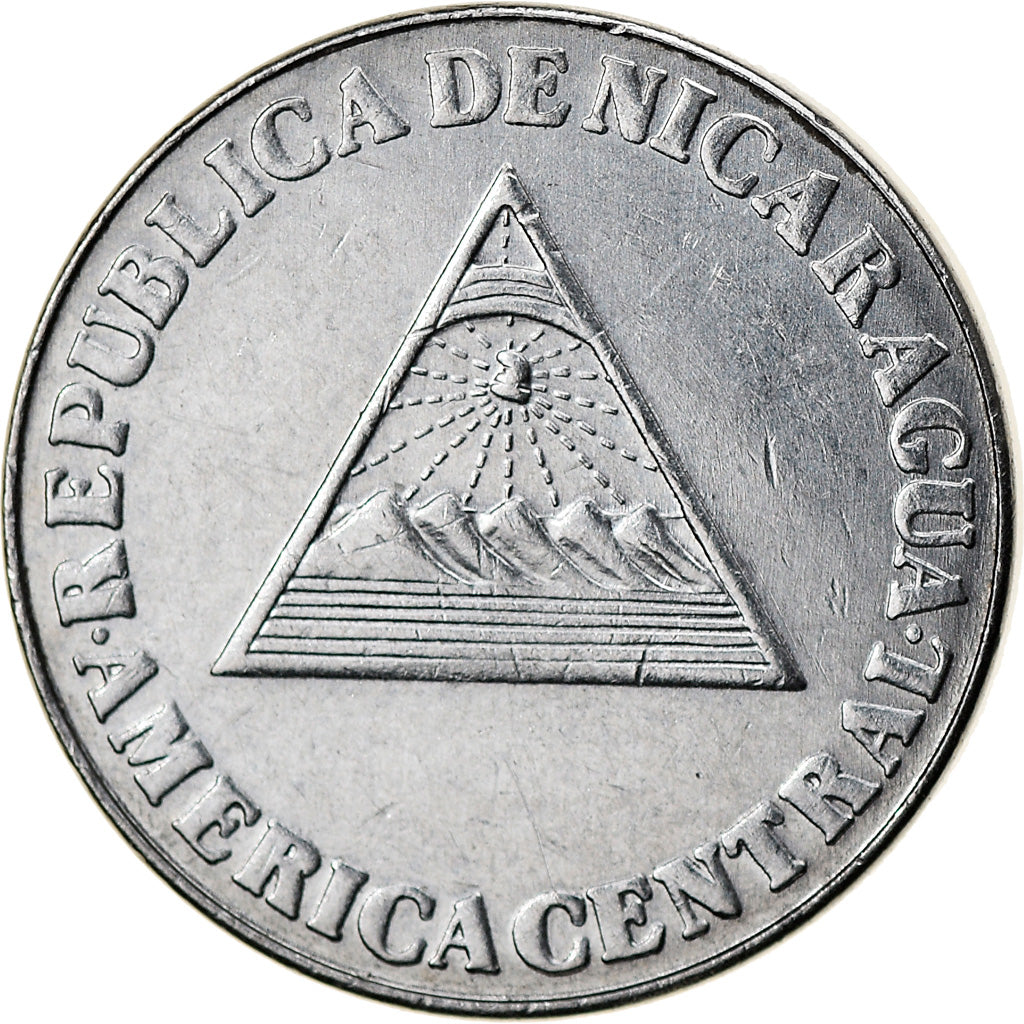 Moneda, Nicaragua, 5 Centavos, 1994, EBC, Cromo chapado en acero, KM:80
