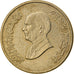 Coin, Jordan, Hussein, Dinar, 1998/AH1418, EF(40-45), Brass, KM:64