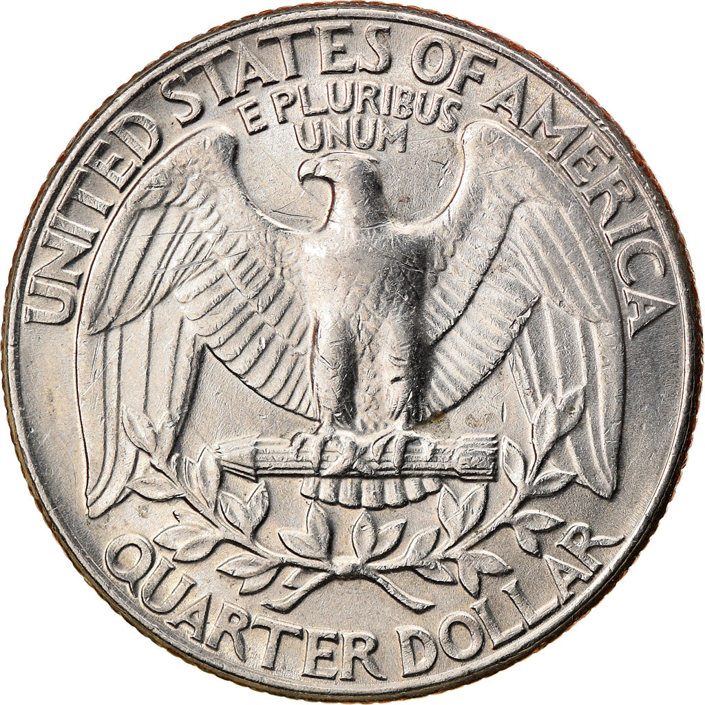 Moneda, Estados Unidos, Washington Quarter, 1990, Denver, MBC, Cobre -