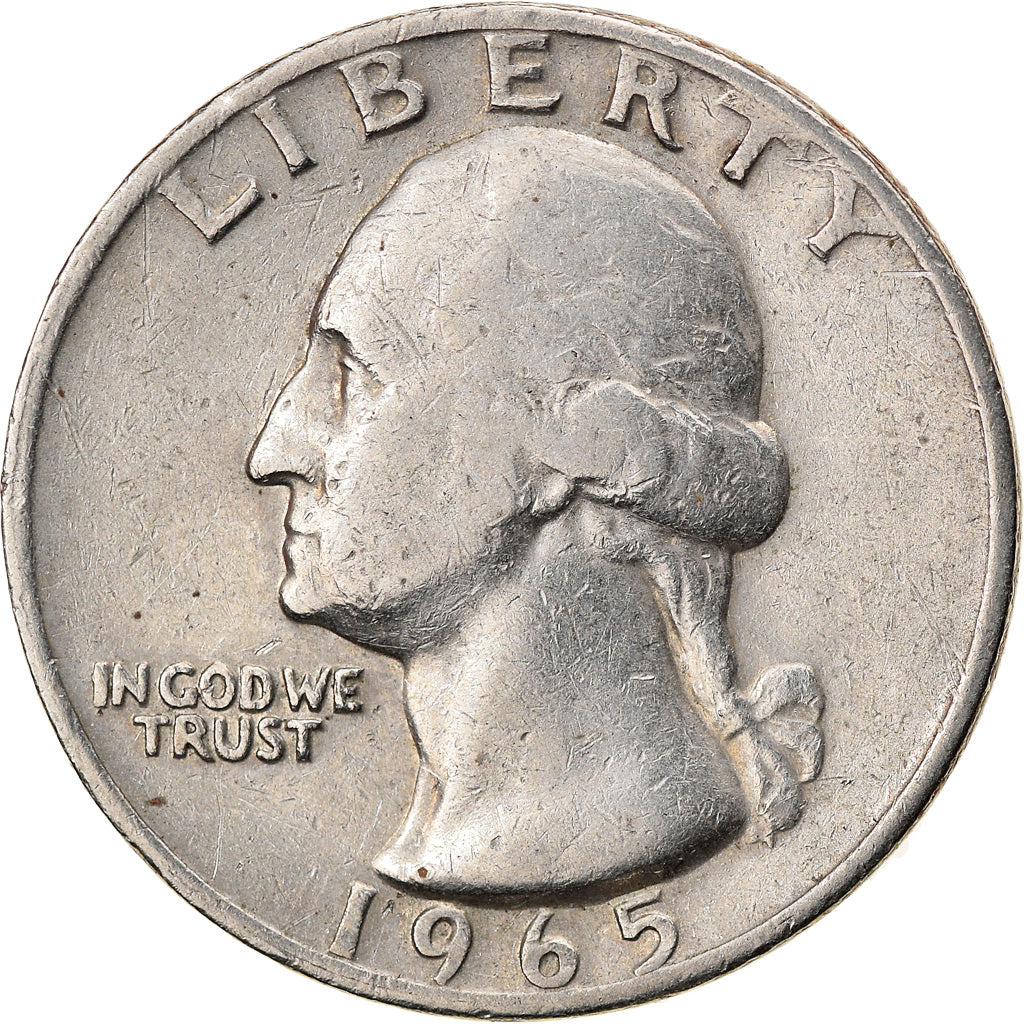 Coin, United States, Washington Quarter, 1965, Philadelphia, EF(40-45)