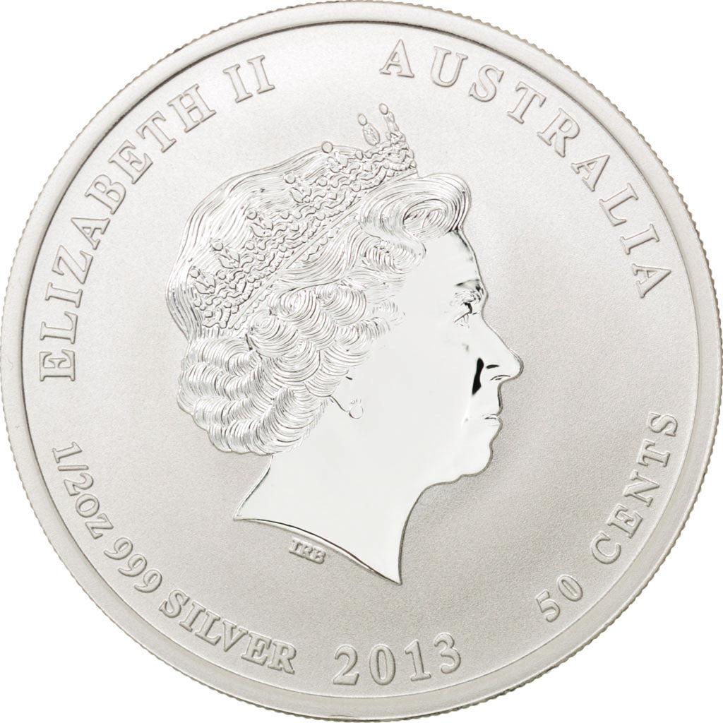 Coin, Australia, Elizabeth II, 50 Cents, 2013, MS(65-70), Silver, KM:1832