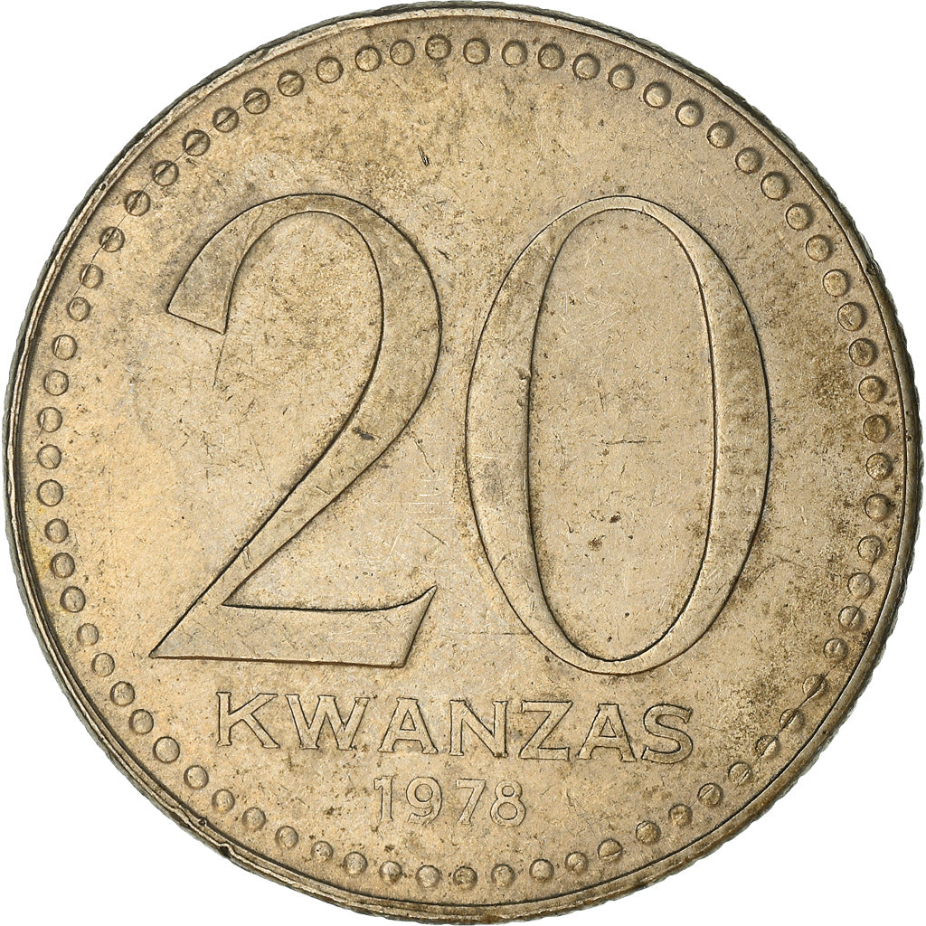 Coin, Angola, 20 Kwanzas, 1978, EF(40-45), Copper-nickel, KM:87