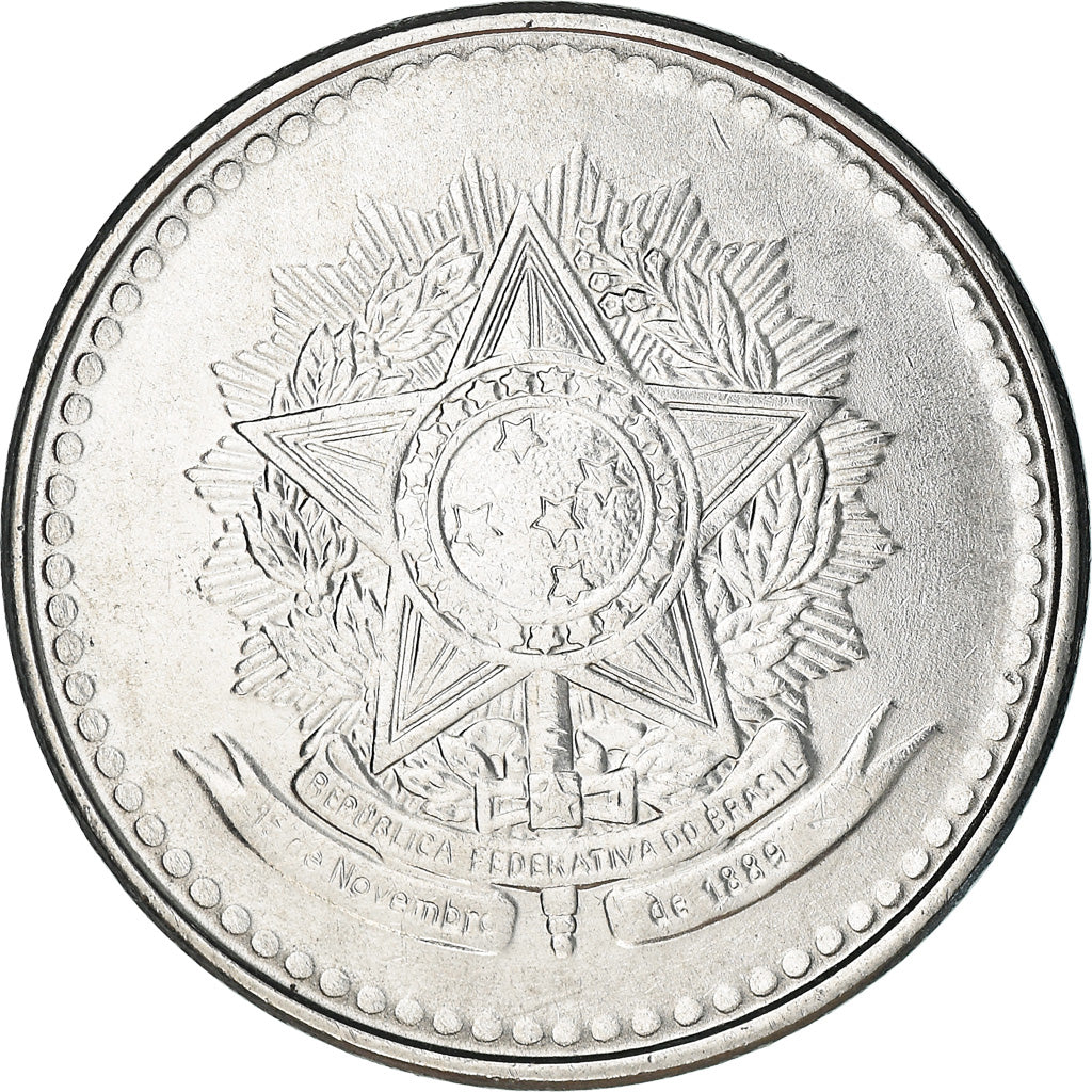 Monnaie, Brésil, 10 Cruzados, 1987, TTB+, Stainless Steel, KM:607