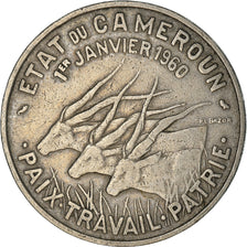 Coin, Cameroon, 50 Francs, 1960, Paris, EF(40-45), Copper-nickel, KM:13