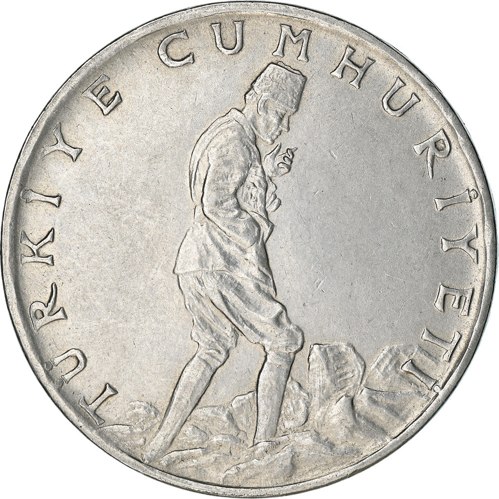 Coin, Turkey, 2-1/2 Lira, 1970, AU(50-53), Stainless Steel, KM:893.2