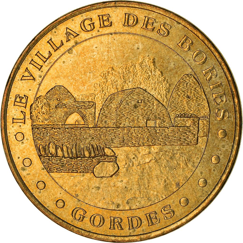 Francja, Jeton, 84/ Village des Bories - Gordes, 2002, AU(55-58), Miedzionikiel