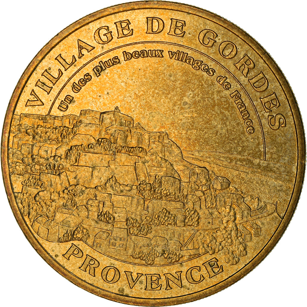 Francja, Jeton, 84/ Village de Gordes, 2004, AU(50-53), Miedzionikiel Aluminium