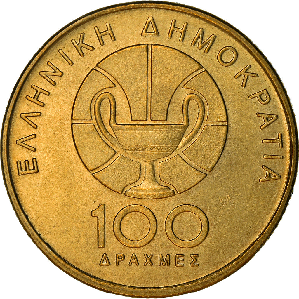 Monnaie, Grèce, 100 Drachmes, 1998, Athènes, TTB+, Aluminum-Bronze, KM:170