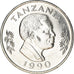 Coin, Tanzania, Shilingi, 1990, British Royal Mint, AU(55-58), Nickel Clad