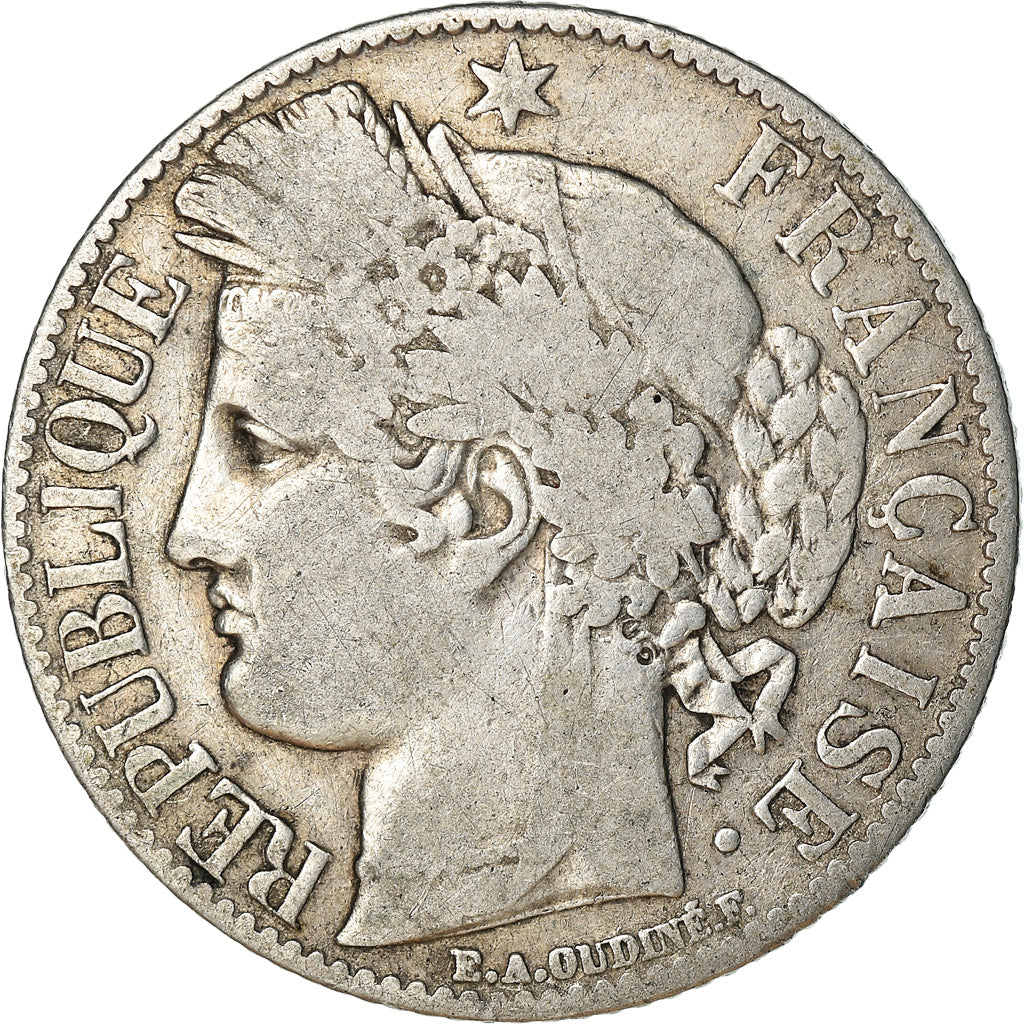 Monnaie, France, Cérès, Franc, 1888, Paris, TB, Argent, Gadoury:465a, KM:822.1