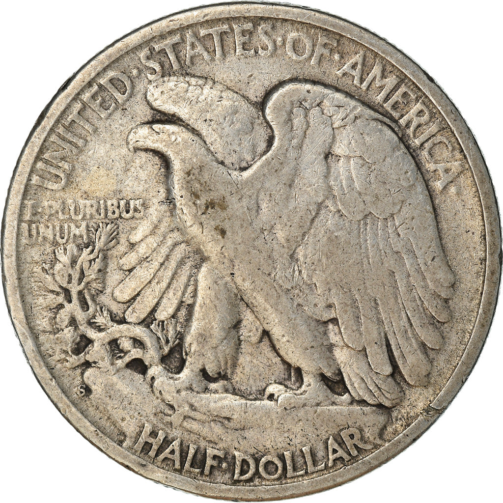 Coin, United States, Liberty Walking, Half Dollar, 1945, San Francisco