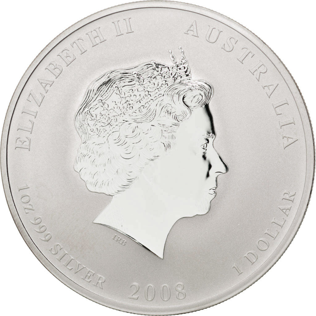 Australia, 1 Dollar, 2008, KM #1755, MS(65-70), Silver, 40, 31.80