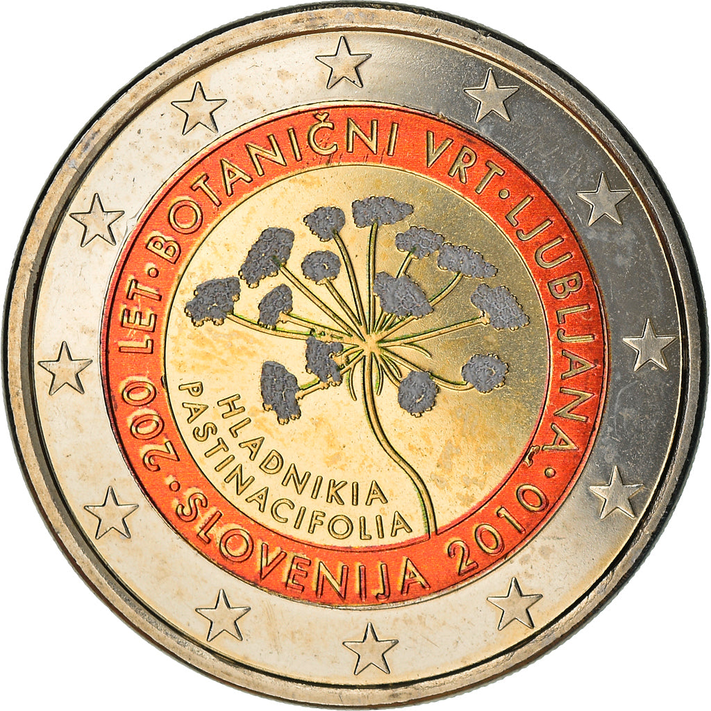 Slovenia, 2 Euro, 2010, Colourized, SPL-, Bi-metallico, KM:94