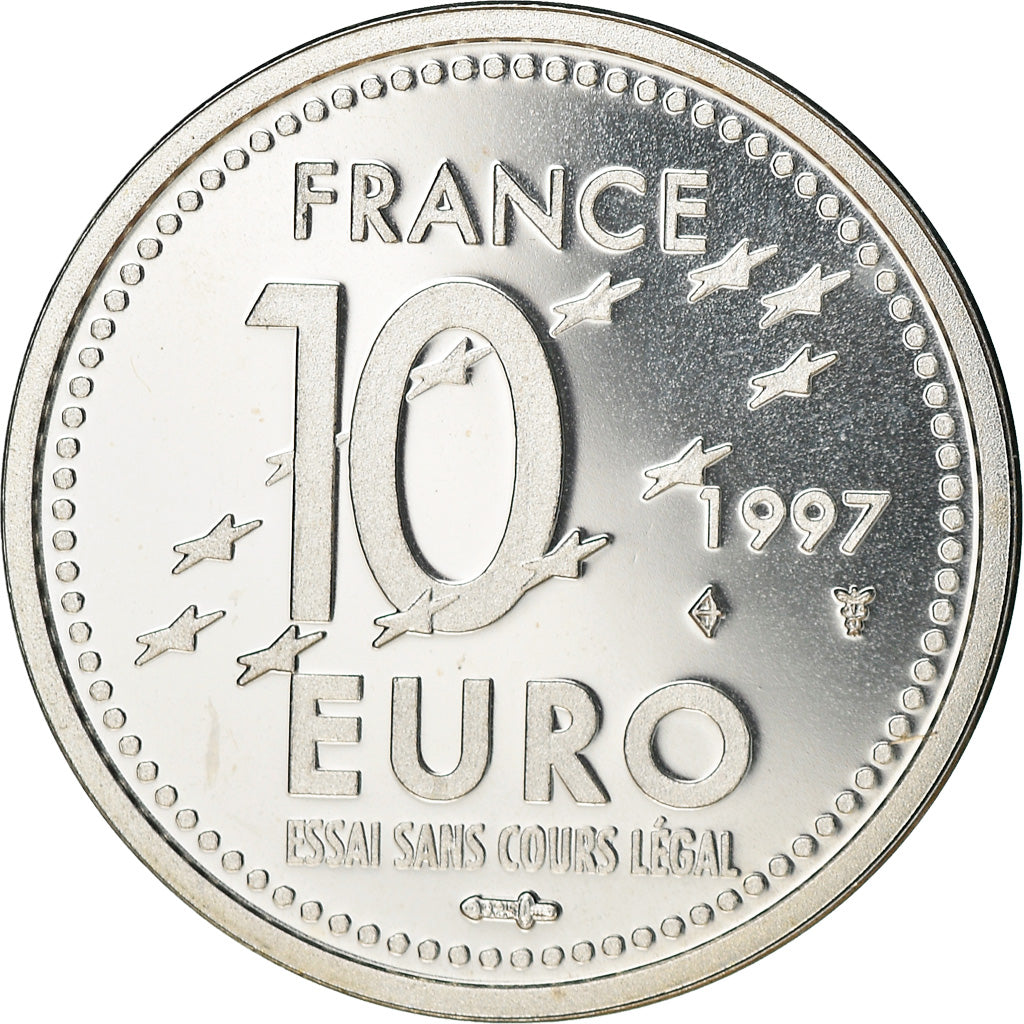 France, 10 Euro, Europa, 1997, Proof, MS(65-70), Silver
