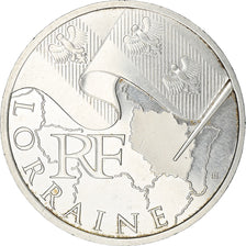 Francja, 10 Euro, Lorraine, 2010, Paris, AU(55-58), Srebro, Gadoury:EU399