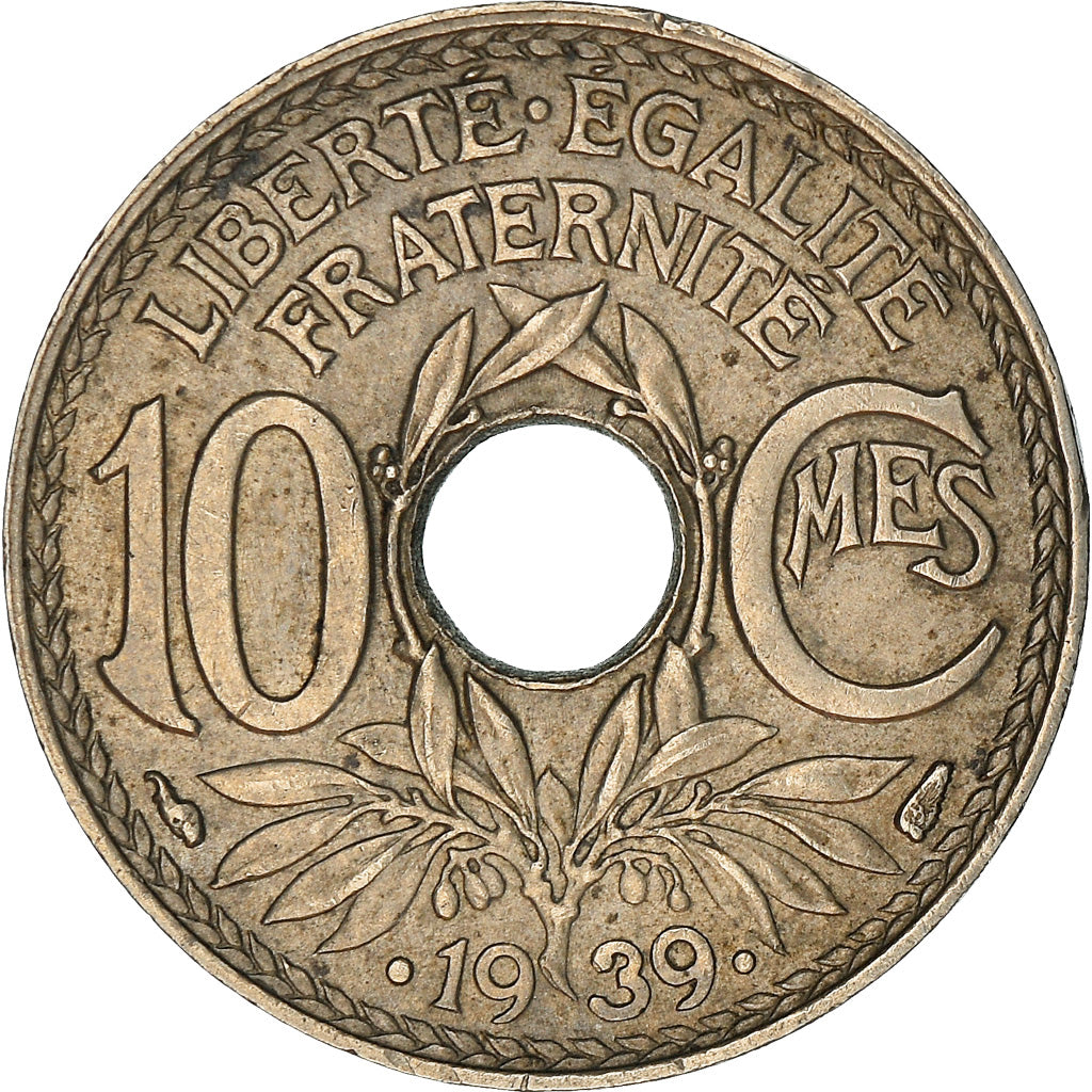 Coin, France, Lindauer, 10 Centimes, 1939, EF(40-45), Nickel-Bronze, KM:889.1
