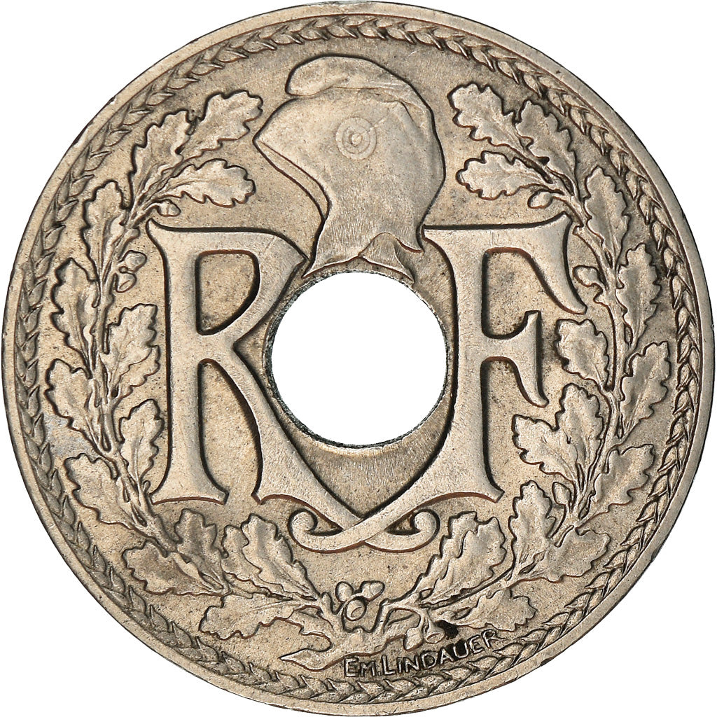 Coin, France, Lindauer, 25 Centimes, 1915, AU(50-53), Nickel, KM:867