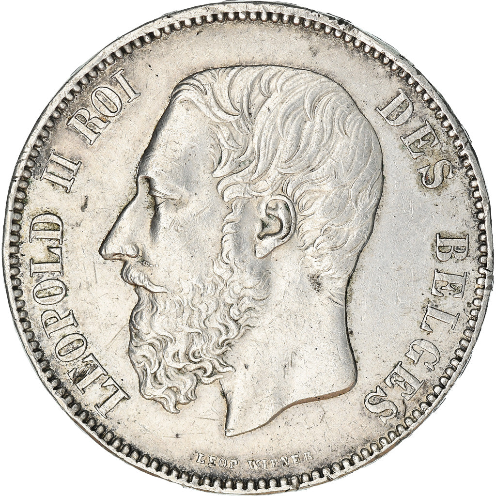 Monnaie, Belgique, Leopold II, 5 Francs, 5 Frank, 1873, TTB, Argent, KM:24