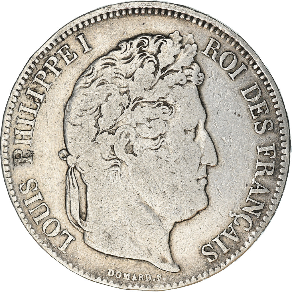 Monnaie, France, Louis-Philippe, 5 Francs, 1834, Lyon, TB, Argent, Gadoury:678