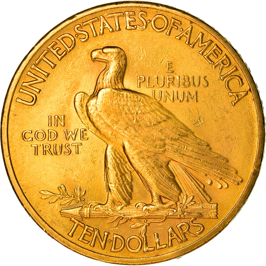 Moneda, Estados Unidos, Indian Head, 10 Dollars, 1932, Philadelphia, MBC+, Oro