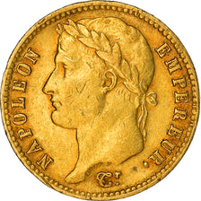 Moeda, França, Napoléon I, 20 Francs, 1811, Paris, VF(30-35), Dourado