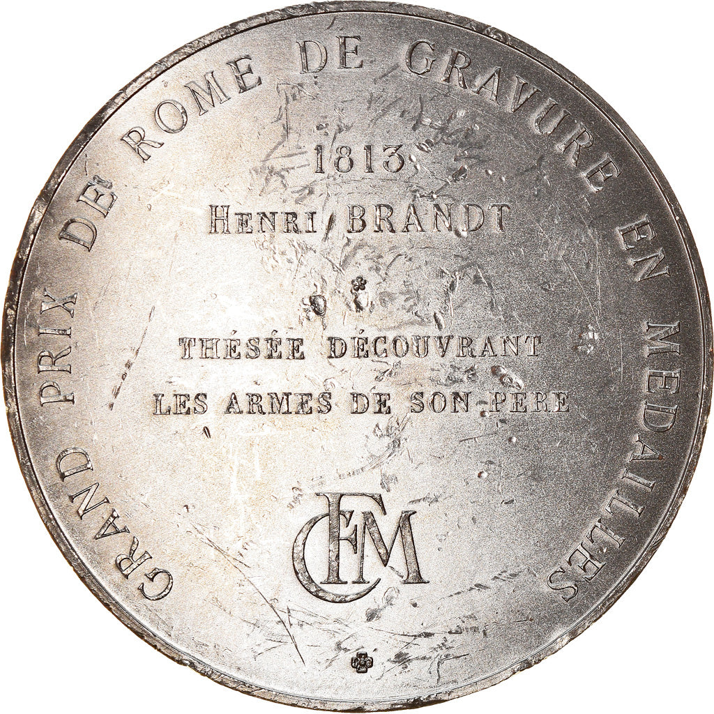 Francia, medaglia, Gravure, Grand Prix de Rome, Thésée, Arts & Culture, 1976
