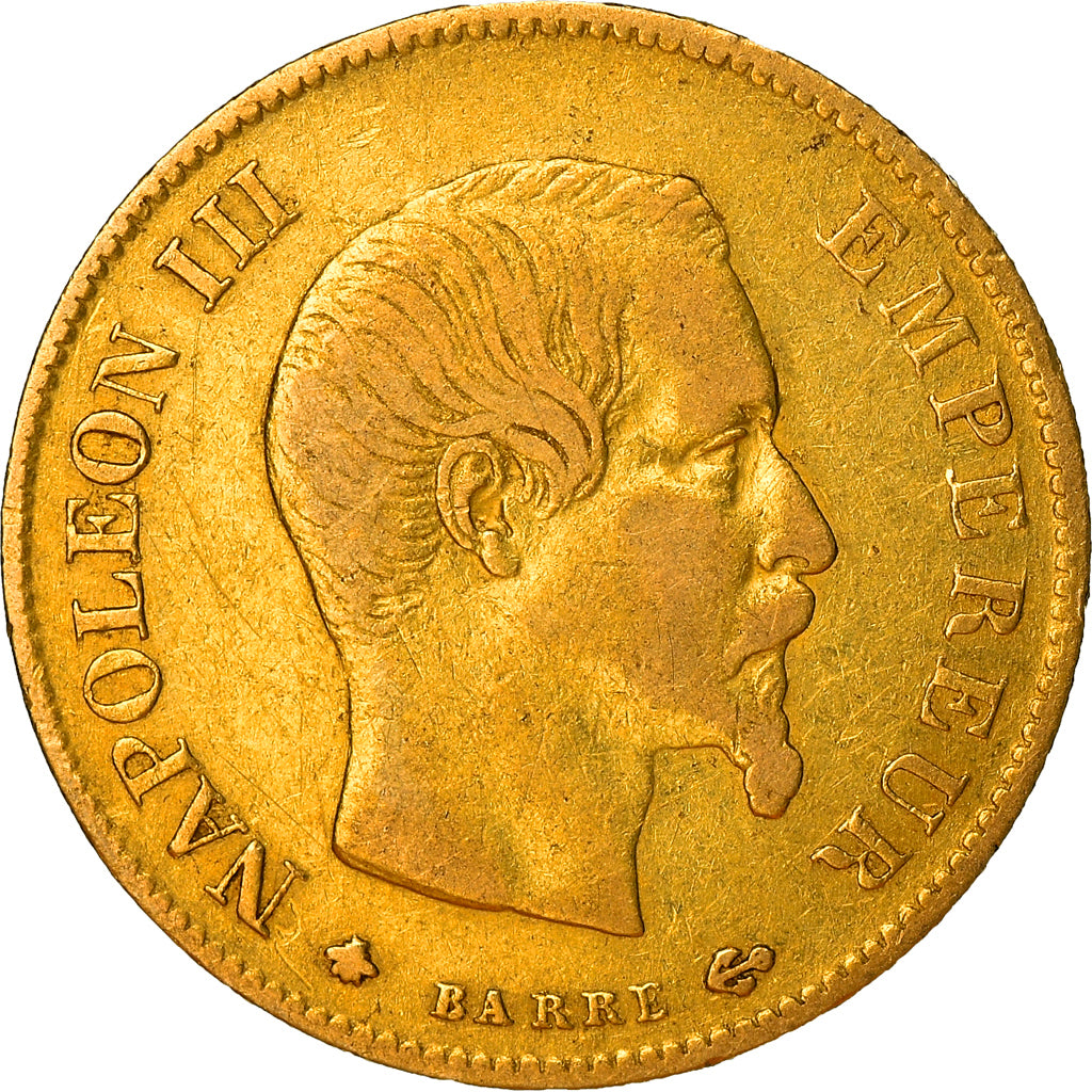 Coin, France, Napoléon III, 10 Francs, 1859, Strasbourg, VF(30-35), Gold