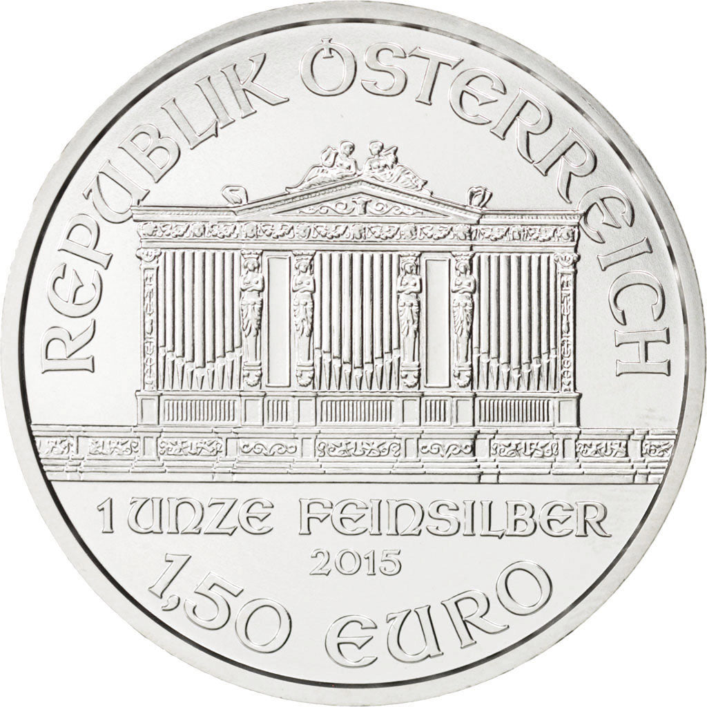 Autriche, 1.50 Euro Philharmonique 2015, 1 once Argent, KM New