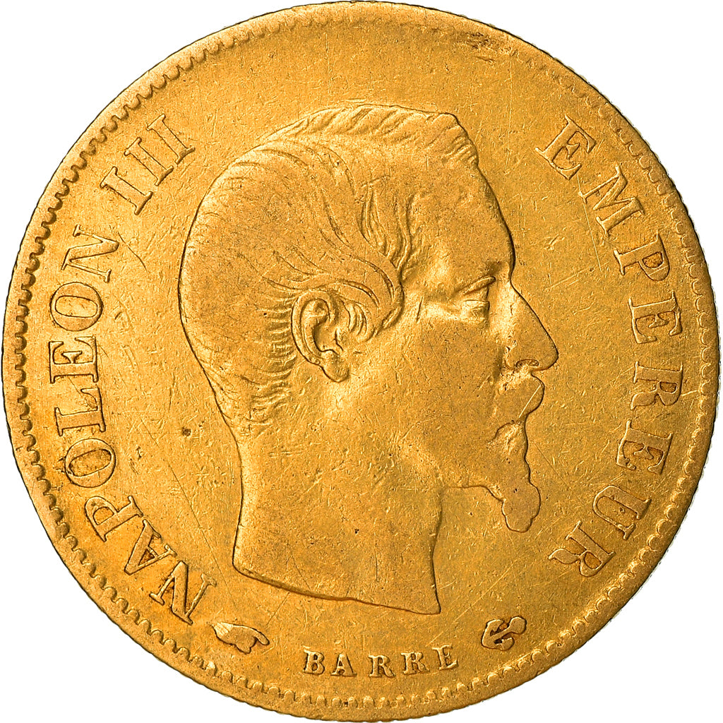 Moneta, Francja, Napoléon III, 10 Francs, 1859, Paris, VF(30-35), Złoto