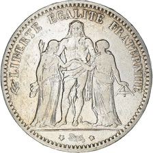 Münze, Frankreich, Hercule, 5 Francs, 1877, Paris, S+, Silber, KM:820.1