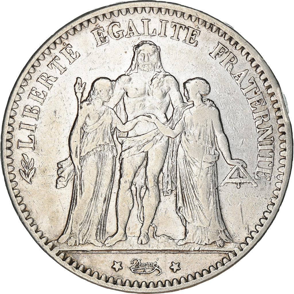 Monnaie, France, Hercule, 5 Francs, 1876, Paris, TB+, Argent, Gadoury:745a