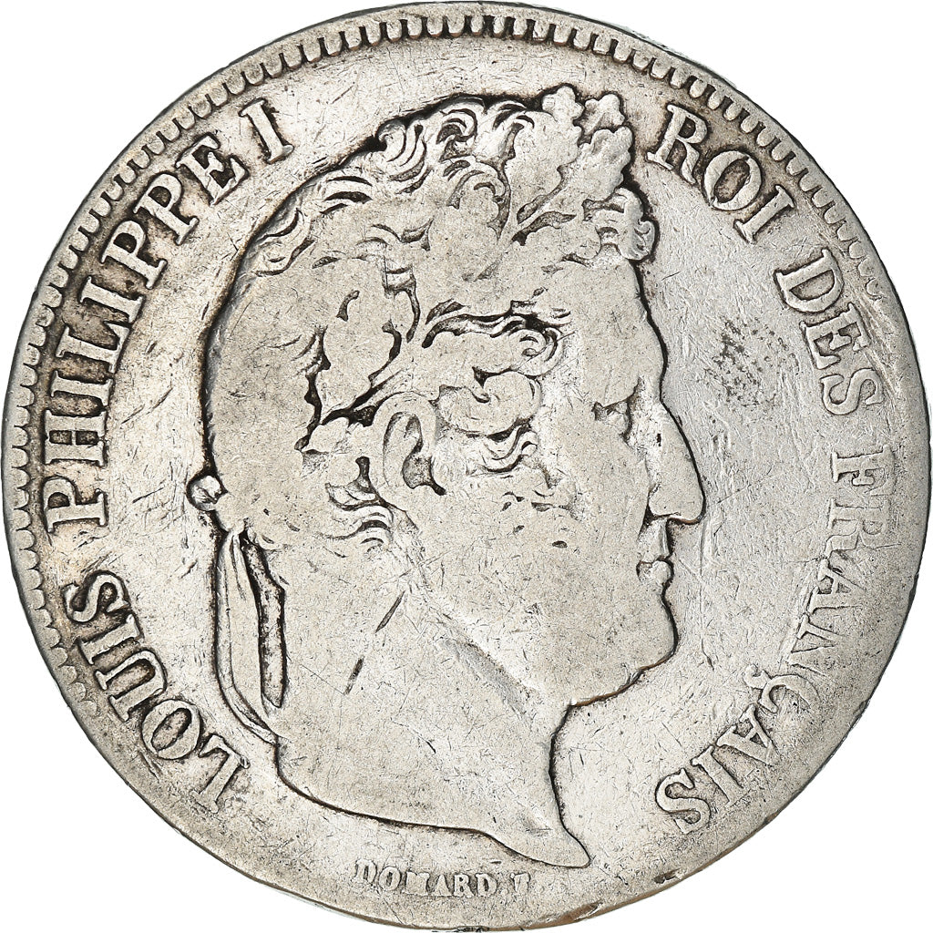 Coin, France, Louis-Philippe, 5 Francs, 1838, Paris, VF(20-25), Silver