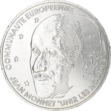 Coin, France, Jean Monnet, 100 Francs, 1992, AU(55-58), Silver, KM:1120