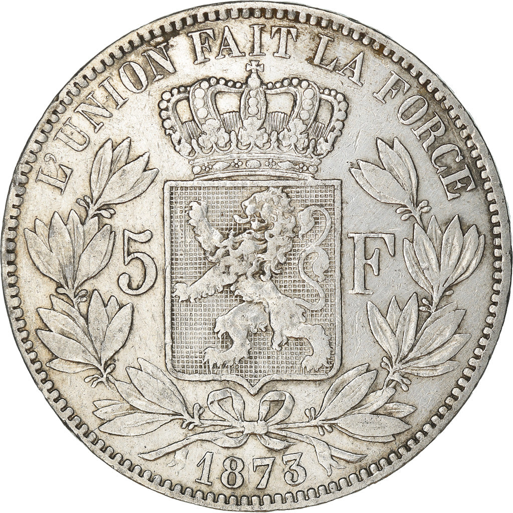 Monnaie, Belgique, Leopold II, 5 Francs, 5 Frank, 1873, TB+, Argent, KM:24