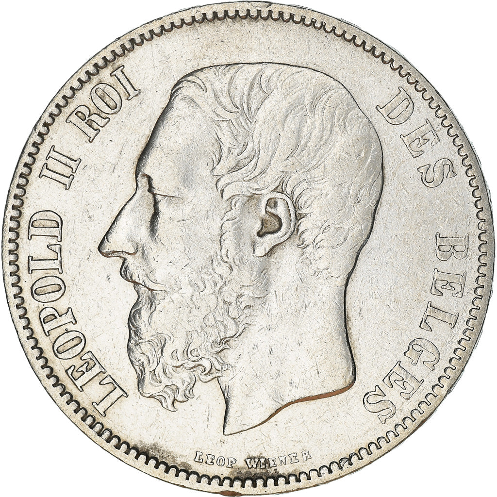 Coin, Belgium, Leopold II, 5 Francs, 5 Frank, 1872, VF(30-35), Silver, KM:24