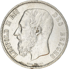 Coin, Belgium, Leopold II, 5 Francs, 5 Frank, 1872, VF(30-35), Silver, KM:24