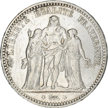 Moneda, Francia, Hercule, 5 Francs, 1873, Bordeaux, MBC+, Plata, KM:820.2