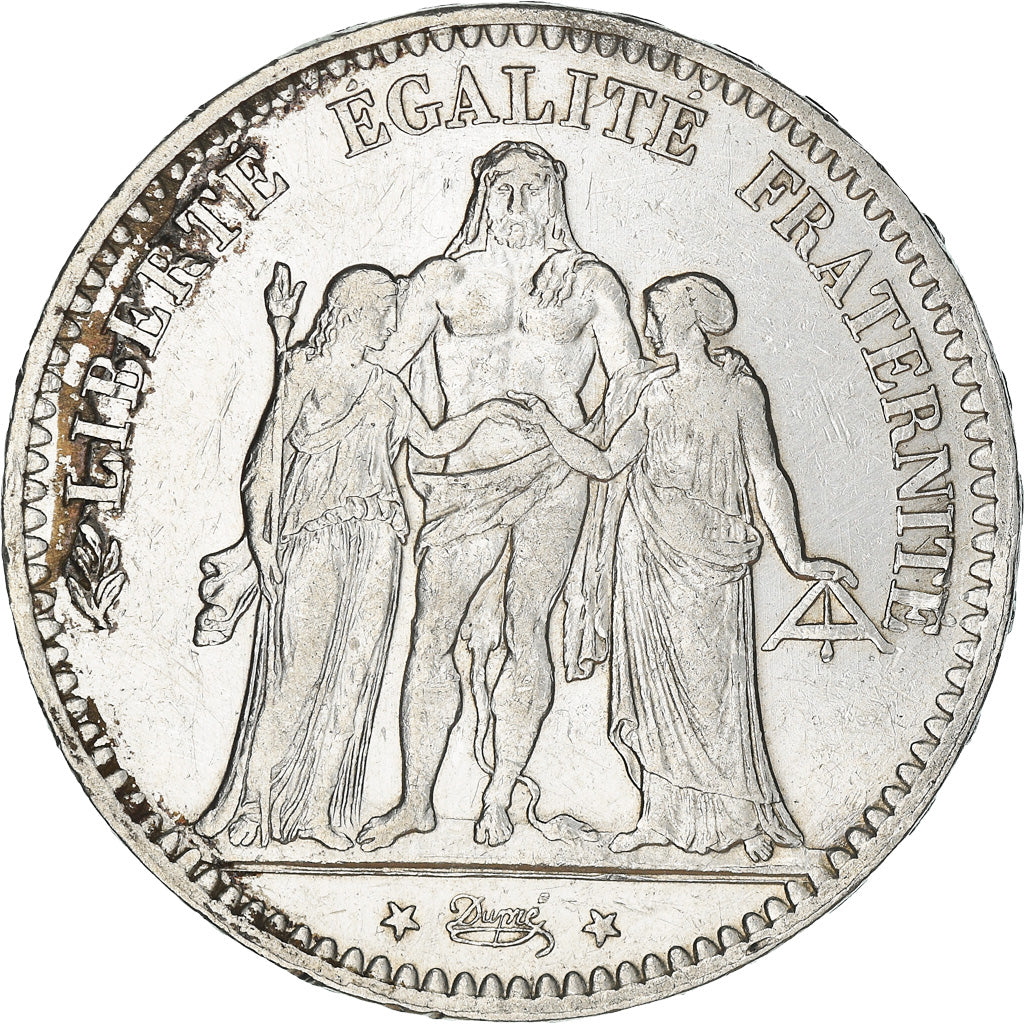 Coin, France, Hercule, 5 Francs, 1876, Paris, AU(50-53), Silver, KM:820.1