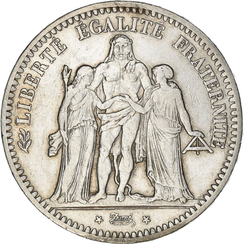 Münze, Frankreich, Hercule, 5 Francs, 1849, Paris, SS, Silber, KM:756.1