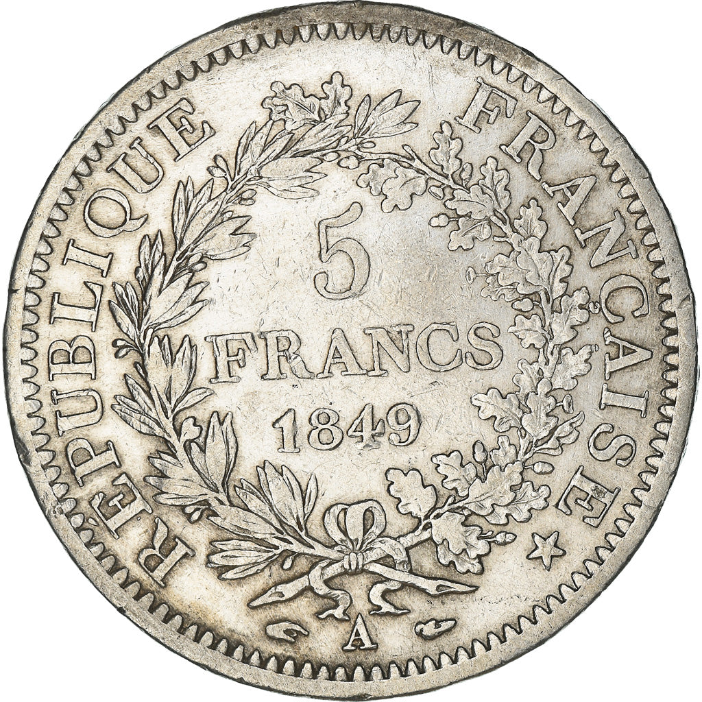 Münze, Frankreich, Hercule, 5 Francs, 1849, Paris, SS, Silber, KM:756.1